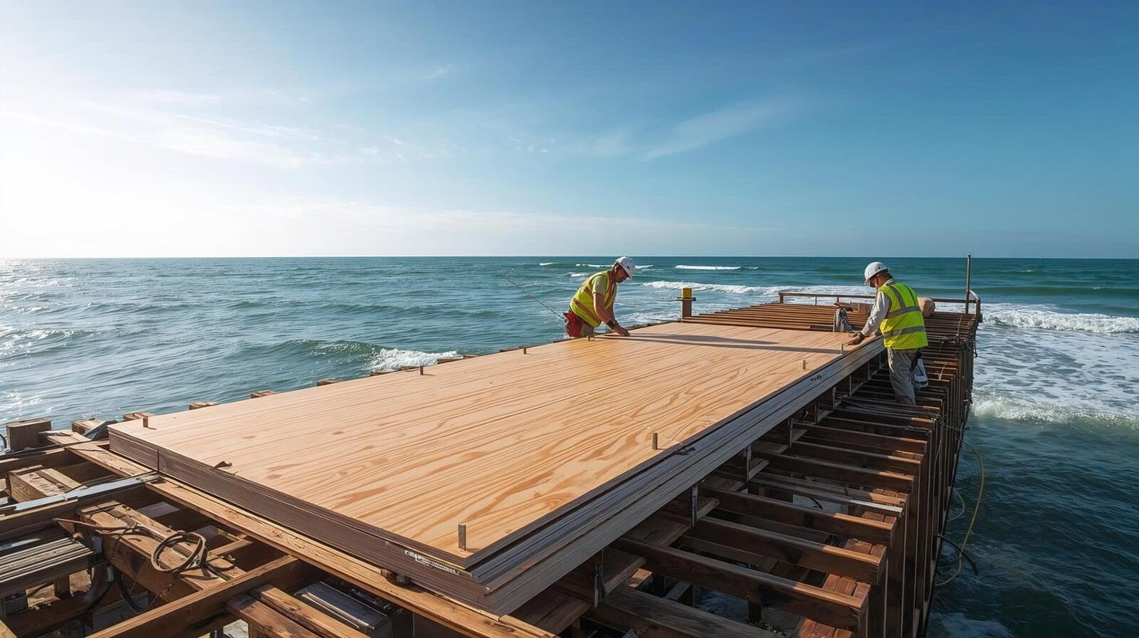 Marine Plywood in Coastal Infrastructure